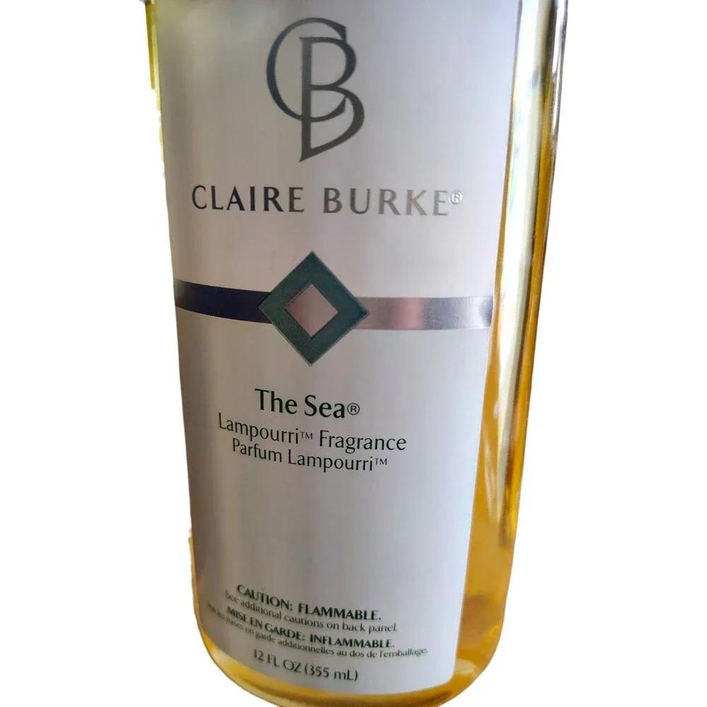 Claire Burke Mocha Silk/The Sea Lampourri Fragrance Oil 12oz Sealed Discontind55